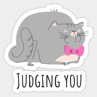 Cat judging you Sticker